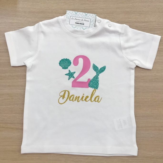 Camiseta cumple Sirena