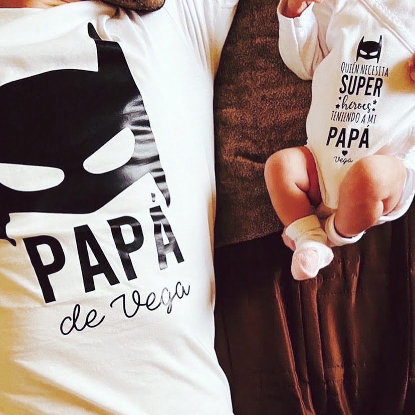 PACK SUPERHÉROE PAPÁ Y BEBÉ (CAMISETA Y BODY) - Imagen 2