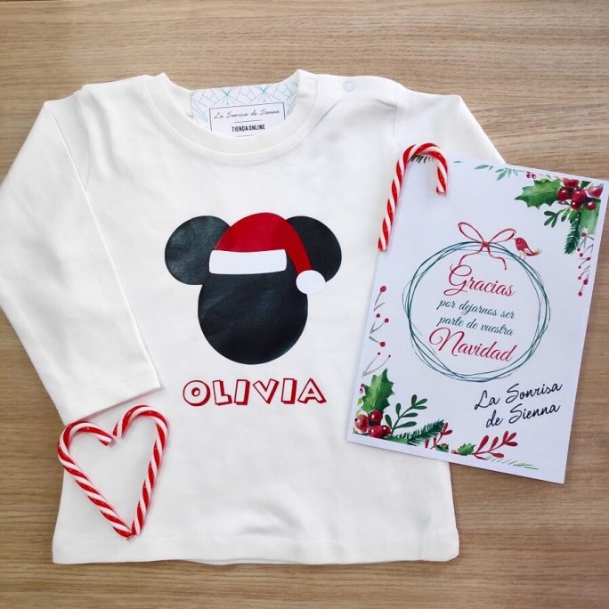 Camiseta infantil Miki Navidad + Nombre