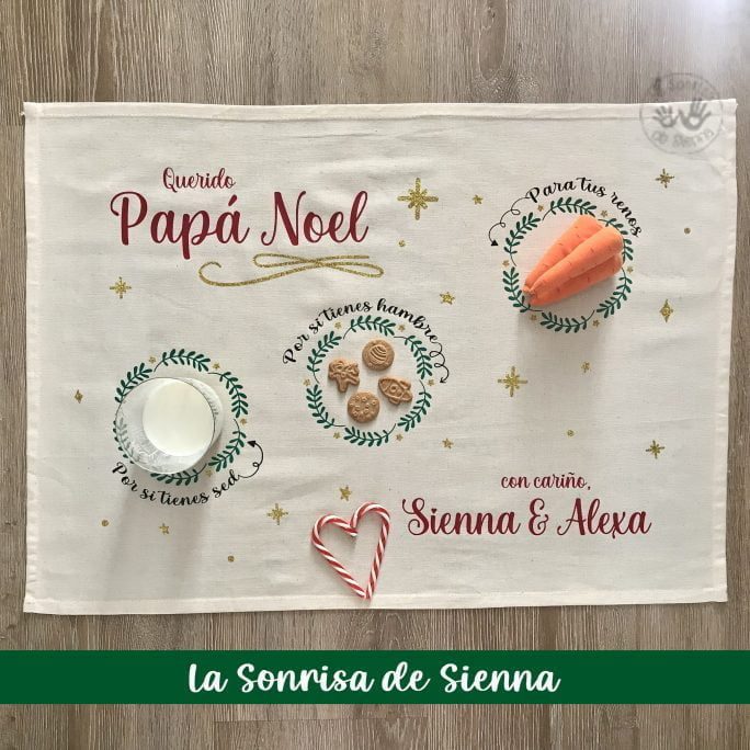 MANTEL PAPÁ NOEL PERSONALIZADO