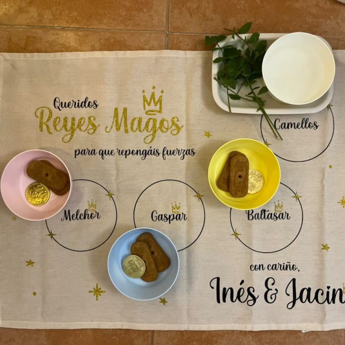 MANTEL REYES MAGOS PERSONALIZADO