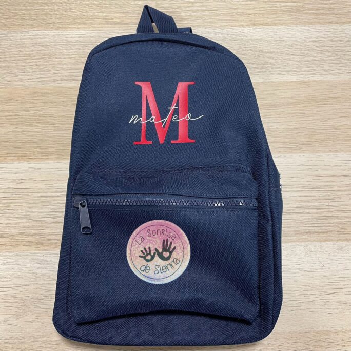 MINI MOCHILA ESCOLAR PERSONALIZADA