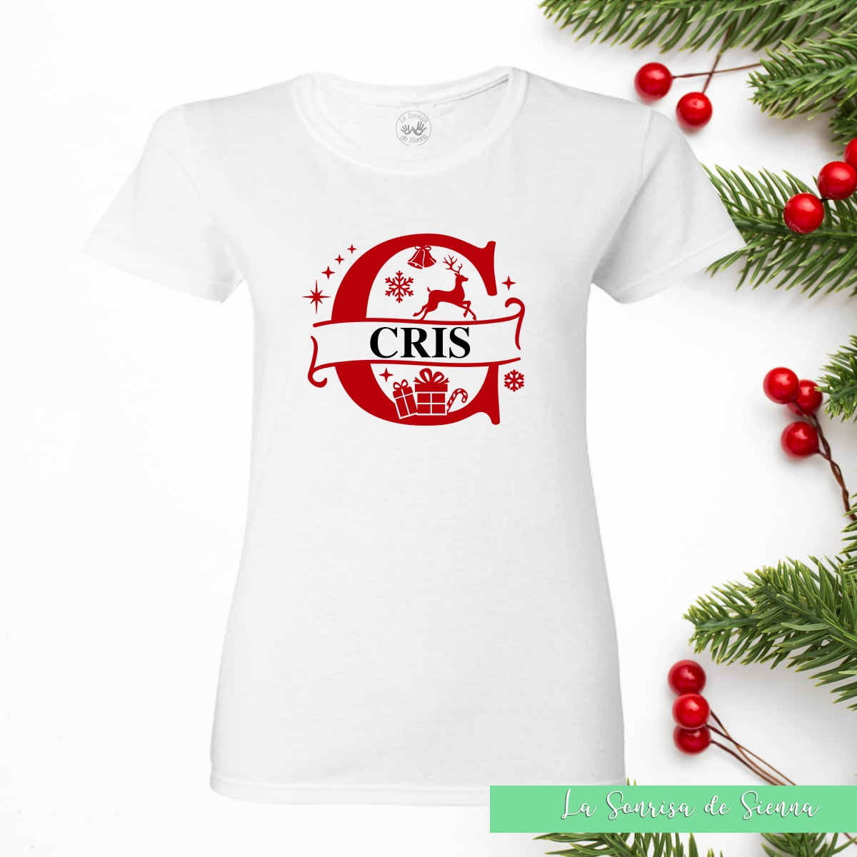 Camiseta Adulto INICIAL NAVIDAD