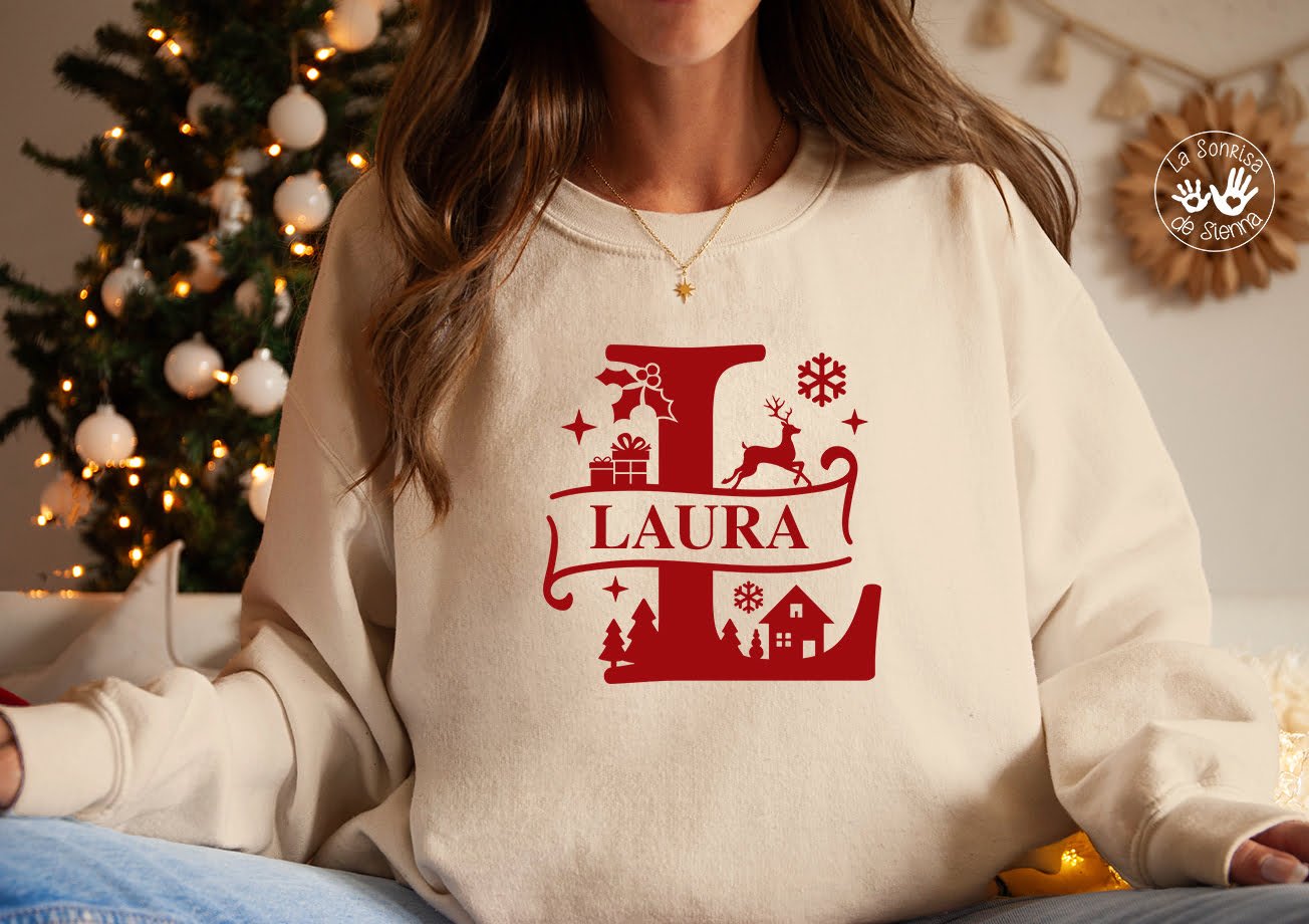 Sudadera Adulto INICIAL NAVIDAD La Sonrisa de Sienna
