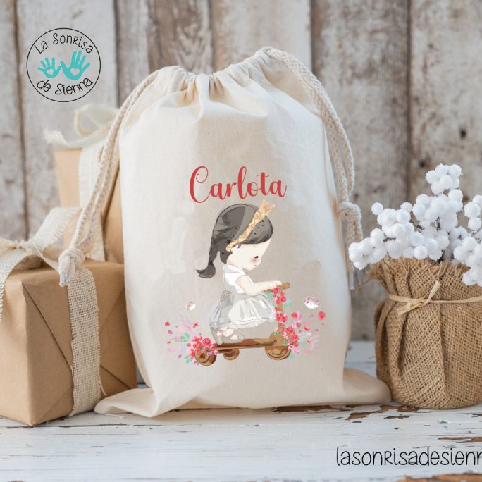 BOLSITA NIÑA PATIN PERSONALIZADA