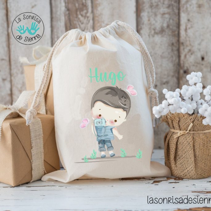 BOLSITA NIÑO FOTÓGRAFO PERSONALIZADA