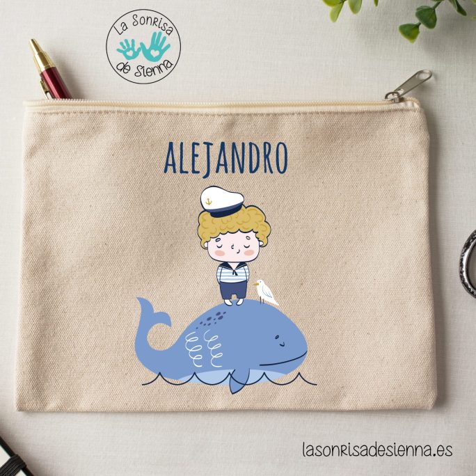 ESTUCHE NIÑO MARINERO PERSONALIZADO