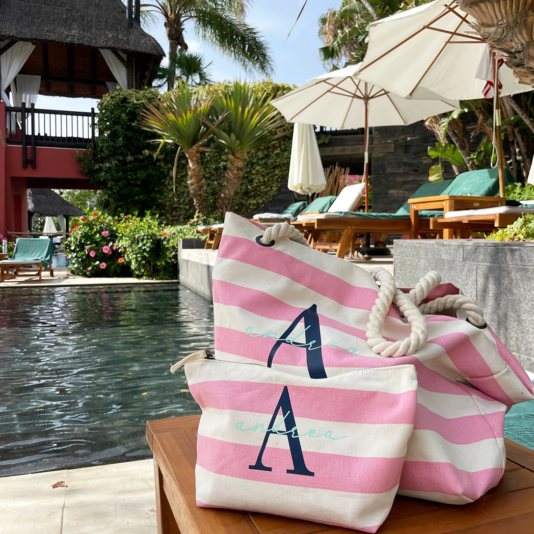 BOLSA DE PLAYA MARINO/ROSA NAUTICA PERSONALIZADA - Imagen 2