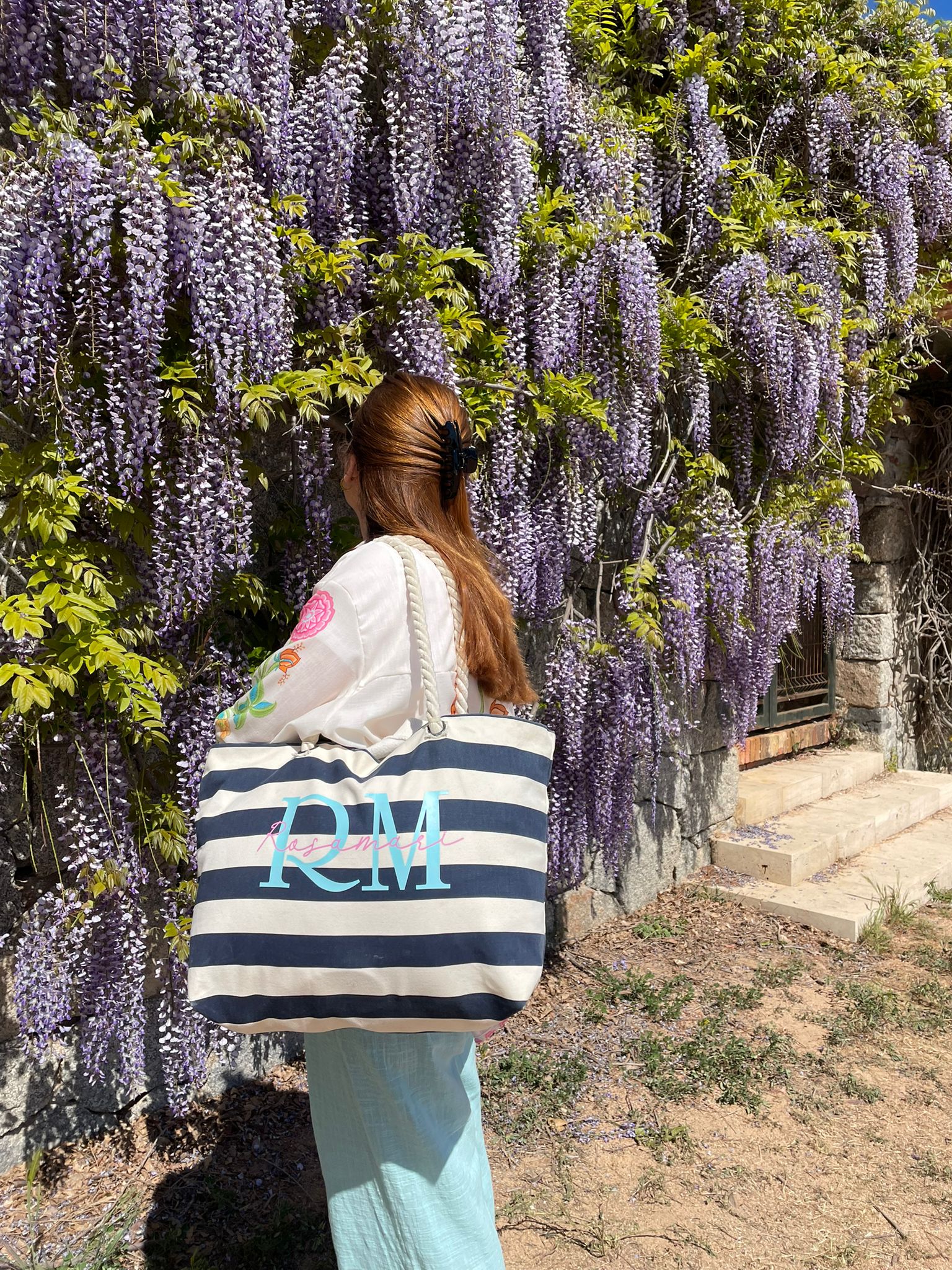 BOLSA DE PLAYA MARINO/ROSA NAUTICA PERSONALIZADA - Imagen 3