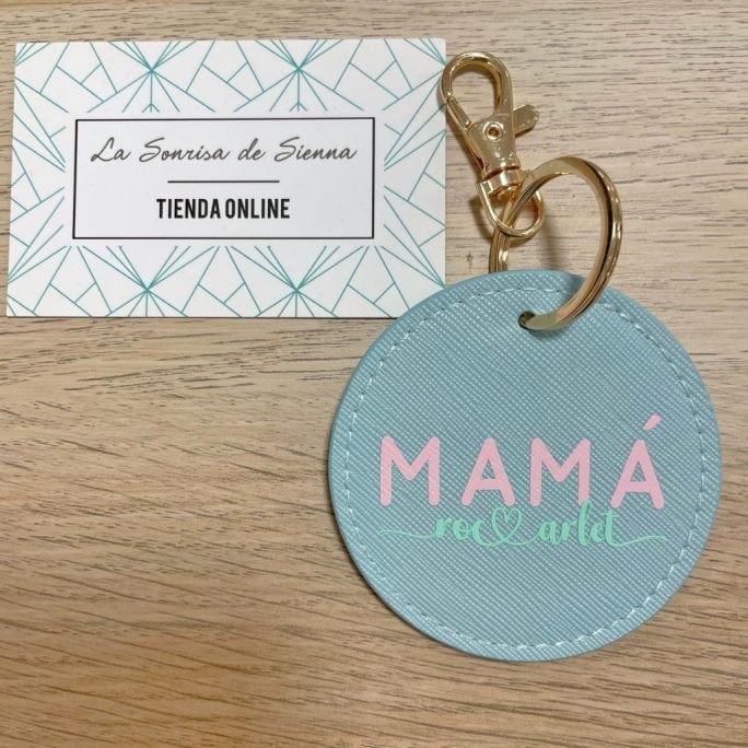LLAVERO MAMÁ PERSONALIZADO REDONDO