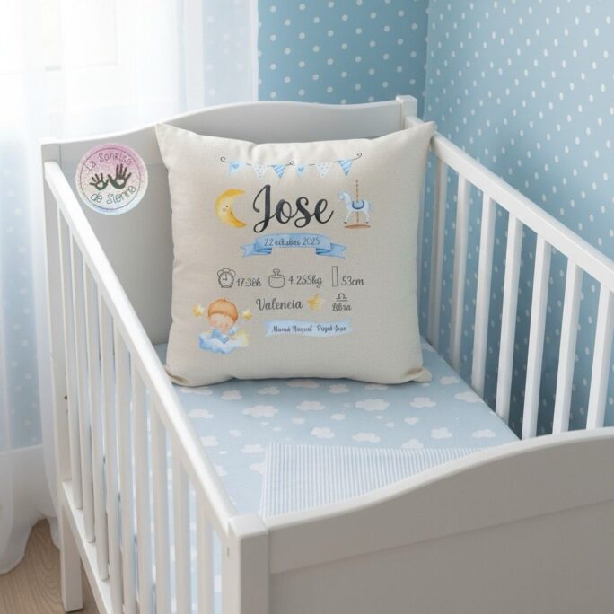 COJIN NATALICIO PERSONALIZADO