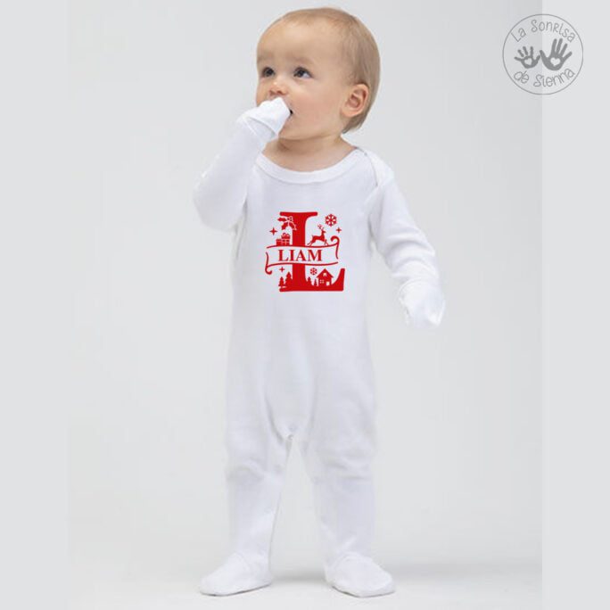 PIJAMA ORGÁNICO INICIAL NAVIDAD