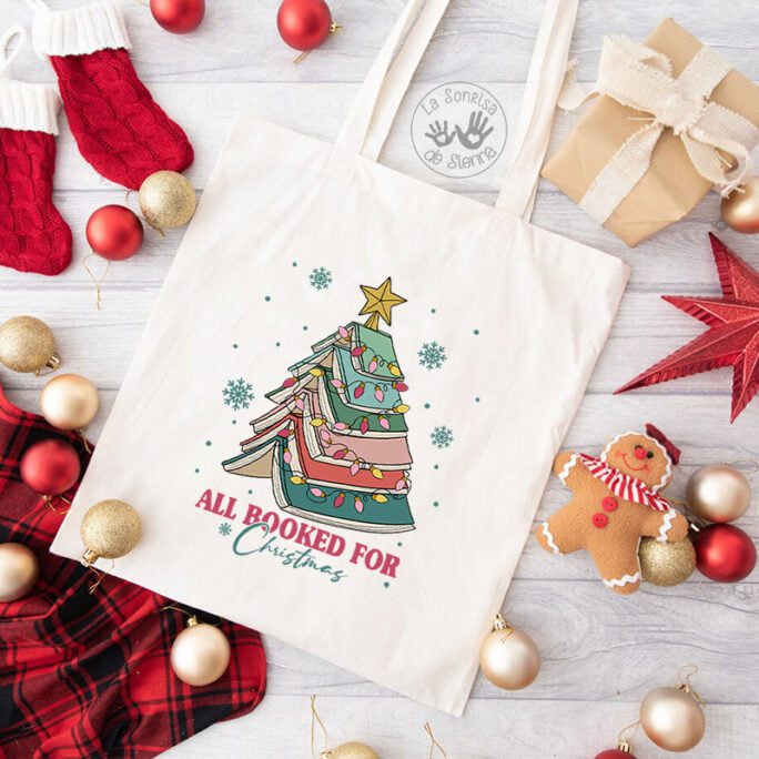 TOTEBAG NATURAL ALL BOOKED