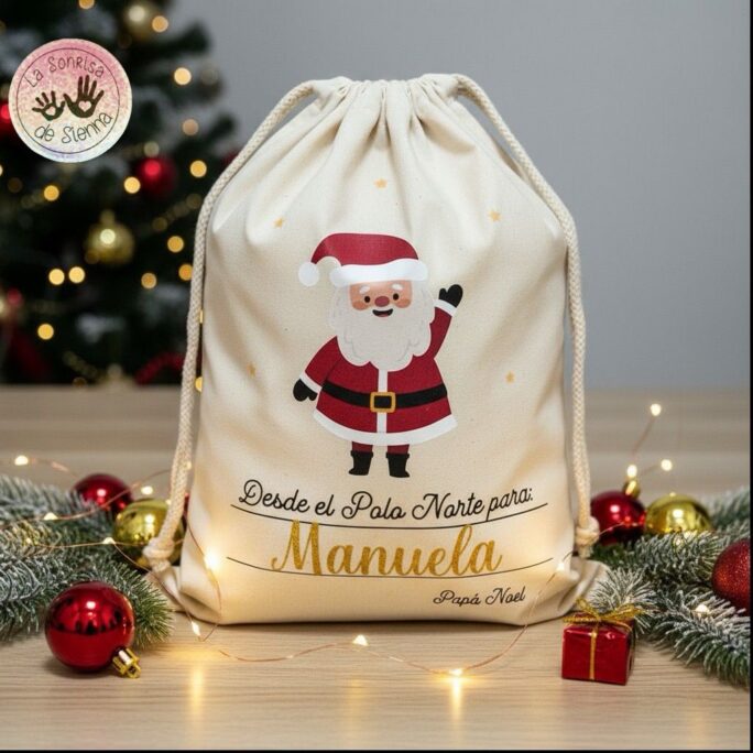 BOLSITA PAPÁ NOEL PERSONALIZADA