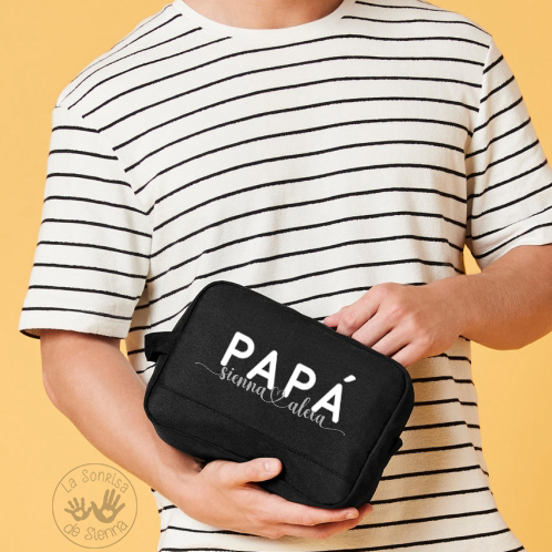 NECESER UNISEX PERSONALIZADO PAPÁ Y NOMBRES