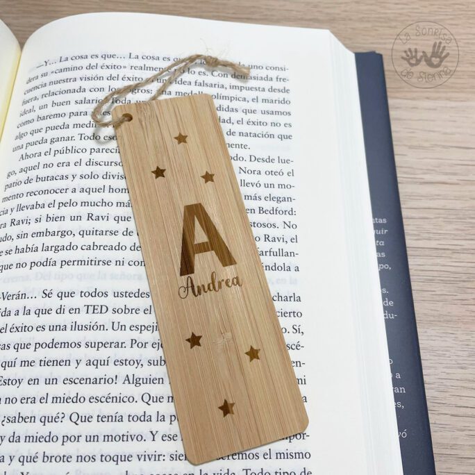 MARCAPÁGINAS BAMBÚ PERSONALIZADO