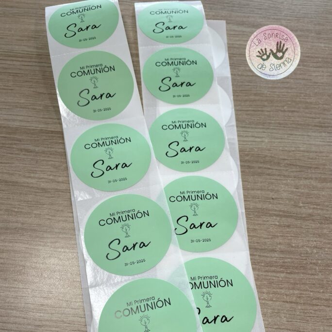 50 PEGATINAS PERSONALIZADAS