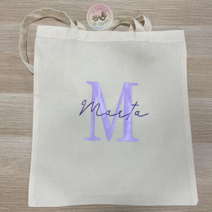 TOTEBAG INICIAL Y NOMBRE