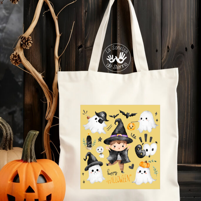 TOTEBAG BRUJITO HALLOWEEN