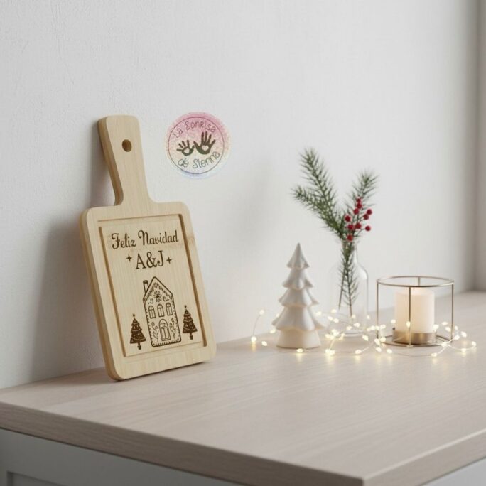 TABLA DECO NAVIDAD PERSONALIZADA