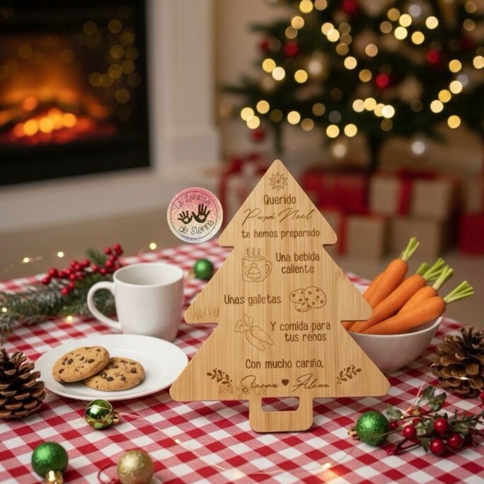 TABLA ABETO PAPÁ NOEL PERSONALIZADA