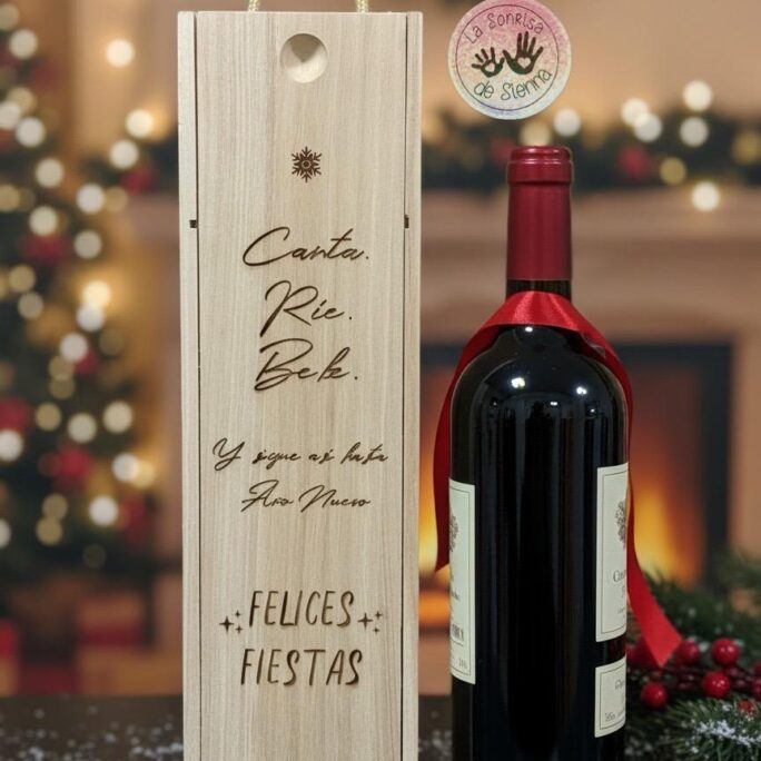 CAJA DE VINO NAVIDAD